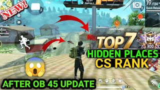 TOP 7 HIDDEN PLACES FOR CS RANK AFTER UPDATE  cs rank tips and tricks 😱 [upl. by Anaud828]