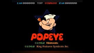 POPEYE 1982 BY NINTENDO  ARCADE VIDEO GAME PLAYTHROUGH mame retrogaming timeless arcademachine [upl. by Oleg768]