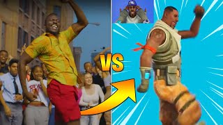 Fortnite DaBaby Dances in Real Life Jabba Switchaway Go Mufasa [upl. by Llenoil]