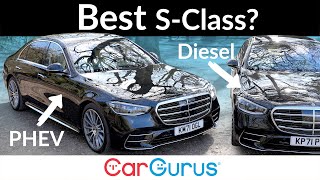 MercedesBenz SClass S350d diesel vs S580e PHEV [upl. by Esther]