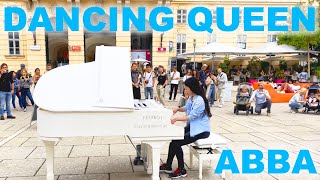 Street Piano  DANCING QUEEN  ABBA  YUKI PIANO [upl. by Alur981]