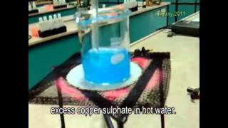 Crystallisation of Copper Sulfate [upl. by Ailima245]