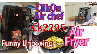 Unboxing and test my air fryer clikon  Jazzkuletampfun Tv [upl. by Naivart]