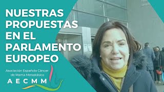 La Asociación Española Cáncer de Mama Metastásico en el PARLAMENTO EUROPEO [upl. by Driscoll]