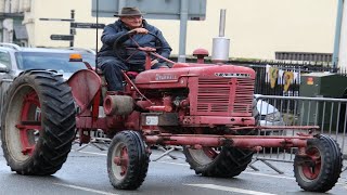 Vintage Tractors  Welshpool Illuminated Christmas Tractor Run 2023 [upl. by Karoline]