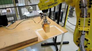 Gripper on industrial robot arm [upl. by Arutnev187]