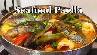 Seafood Paella  Quick And Easy Recipe [upl. by Thaine497]