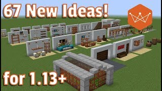 Minecraft Tutorial 67 decoration design ideas for 113 trapdoors item frames and buttons [upl. by Enomor364]