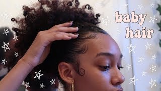 COMO FAZER BABY HAIR tutorial  Carina Soares [upl. by Nottirb696]