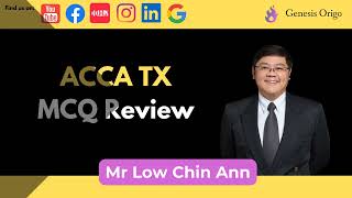 TX MCQ Review 02  Mr Low Chin Ann Genesis Origo [upl. by Rubi]