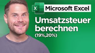 Mehrwertsteuer und Umsatzsteuer einfach berechnen in Excel [upl. by Hnacogn]