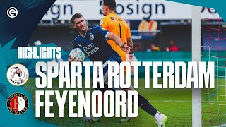 Highlights  Sparta Rotterdam  Feyenoord  Eredivisie 20232024 [upl. by Engleman934]