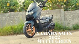 2022 YAMAHA NMAX MATTE GREEN Review [upl. by Aksoyn]