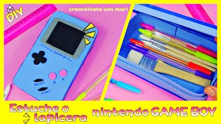 Diy estuche o lapicera nintendo GAME BOY de goma eva [upl. by Sterrett]