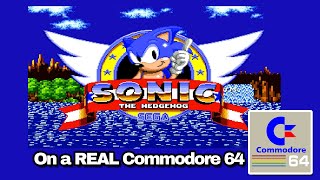 SONIC the Hedgehog on a REAL Commodore 64  NOT an EMULATOR  Will it work [upl. by Ettigdirb]