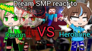 Dream SMP react to Dream VS Herobrine [upl. by Ecadnac]