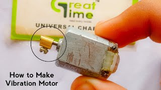 How to Make a Simple Vibration DC Motor at Home  Diy vibrating motor [upl. by Valentina413]