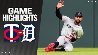 Twins vs Tigers Game Highlights 72624  MLB Highlights [upl. by Ehrman]