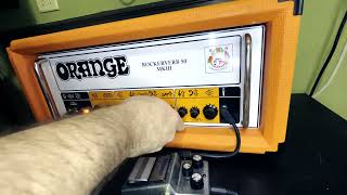 Orange Rockerverb 50 MK III Dirty Channel Demo NO TALKING Austrian Audio OD5 [upl. by Hetty]