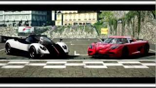 Forza Motorsport 4 Battle  S1E4 Pagani Zonda Cinque Vs Koenigsegg Agera [upl. by Olcott]