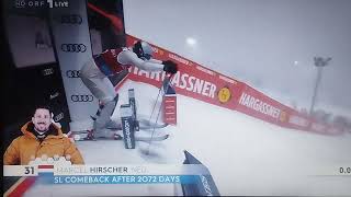 Marcel Hirscher Slalom Levi 2024 [upl. by Olleina929]