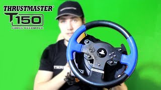 МОЙ НОВЫЙ РУЛЬ Thrustmaster T150 обзор игрового руля Руль Thrustmaster T150 Force Feedback [upl. by Aerdnod]