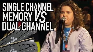 Memory War Single VS Dual Channel for GAMING  Does it Matter [upl. by Hayton646]