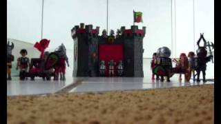 Stopmotion PlayMobil kasteel met ridders [upl. by Yarvis11]