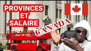 Quel est le Vrai Salaire moyen au Canada et la Meilleur Province avec Salaire [upl. by Rafaela]