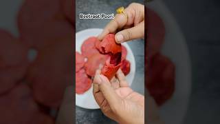 Instant Beetroot Poori Recipe❤️🌹 beetrootpoori beetroot durrekiduniya shorts [upl. by Sainana488]