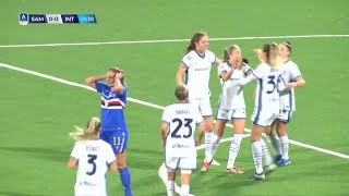 Sampdoria  Inter 03  Doppia Wullaert e Magull per i 3 punti  SerieAfemminile eBay [upl. by Forras]