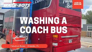 Washing a Coach Bus at Fabulous Buses [upl. by Orag445]