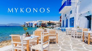 MYKONOS ISLAND Greece  Highlights capital beach clubs kite surf amp sunsets [upl. by Lizzy]