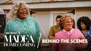 A Madea Homecoming  Behind The Scenes 2022 Tyler Perry Movie [upl. by Nezah]