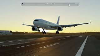 Butter Landing  A330200 XP12 swiss001landings [upl. by Yro861]