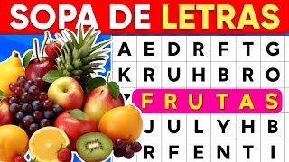 Sopa De Letras quotFrutasquot 🍎🍇🍑 Como Mejorar La CONCENTRACION Adulto Mayor 🍋 SuperQuiz [upl. by Grof]