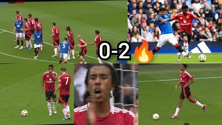 Man United vs Rangers 🔥  20  Leny Yoro classic debut Amad Diallo superb [upl. by Gonzalo]