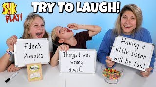 The Game of Things TRY TO LAUGH White Board Challenge [upl. by Annayr]