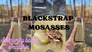 Immune Boosting Smoothie Blackstrap Molasses [upl. by Kooima]