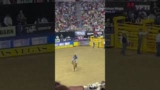 Stetson wright with a good ride at the NFR rodeo nfr [upl. by Rheims]