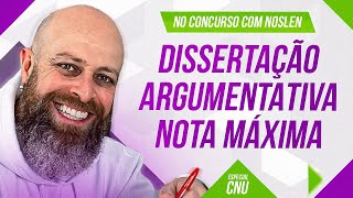 CNU  Texto DISSERTATIVOARGUMENTATIVO nota MÁXIMA Prof Noslen professornoslen cnu redação [upl. by Antipas157]