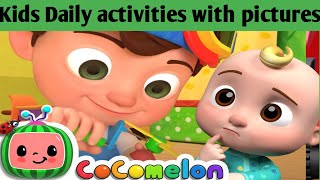 kids activities with pictures   Activities and actions   Kiddikids007 [upl. by Lea]