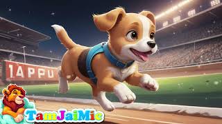 Puppy Runs in a Marathon  Preschool Kidsong [upl. by Carri]