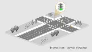 Intersection Bicycle Presence Detection by Sensys Networks [upl. by Aerdied]