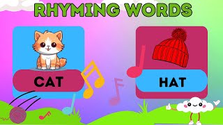 Rhyming Words Reading 30 Rhyming Words Educational Videos For Kids Kids Vocabulary [upl. by Toth]