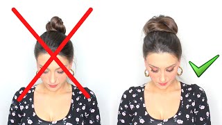 Come fare il MESSY BUN in pochi minuti FACILISSIMO  1 minute Messy Bun Quick And Easy [upl. by Esinwahs]