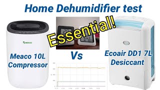 Essential purchase Real world Dehumidifier test  Desiccant vs Compressor  Ecoair vs Meaco [upl. by Genet]