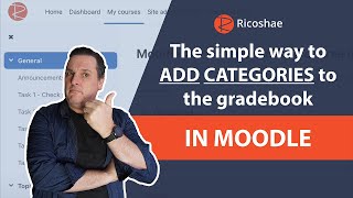 A simple guide to ADDING CATEGORIES to the GRADEBOOK in MOODLE 40 [upl. by Ibocaj]