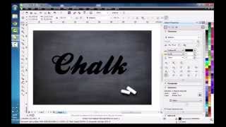 How to make Scribble chalk effect on coreldraw [upl. by Lenhard404]