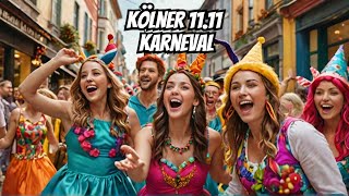 Kölner 1111 Karneval Altstadt Party 🎉  CARNIVAL COLOGNE 2024 Walking Tour in 4Kquot [upl. by Dove]